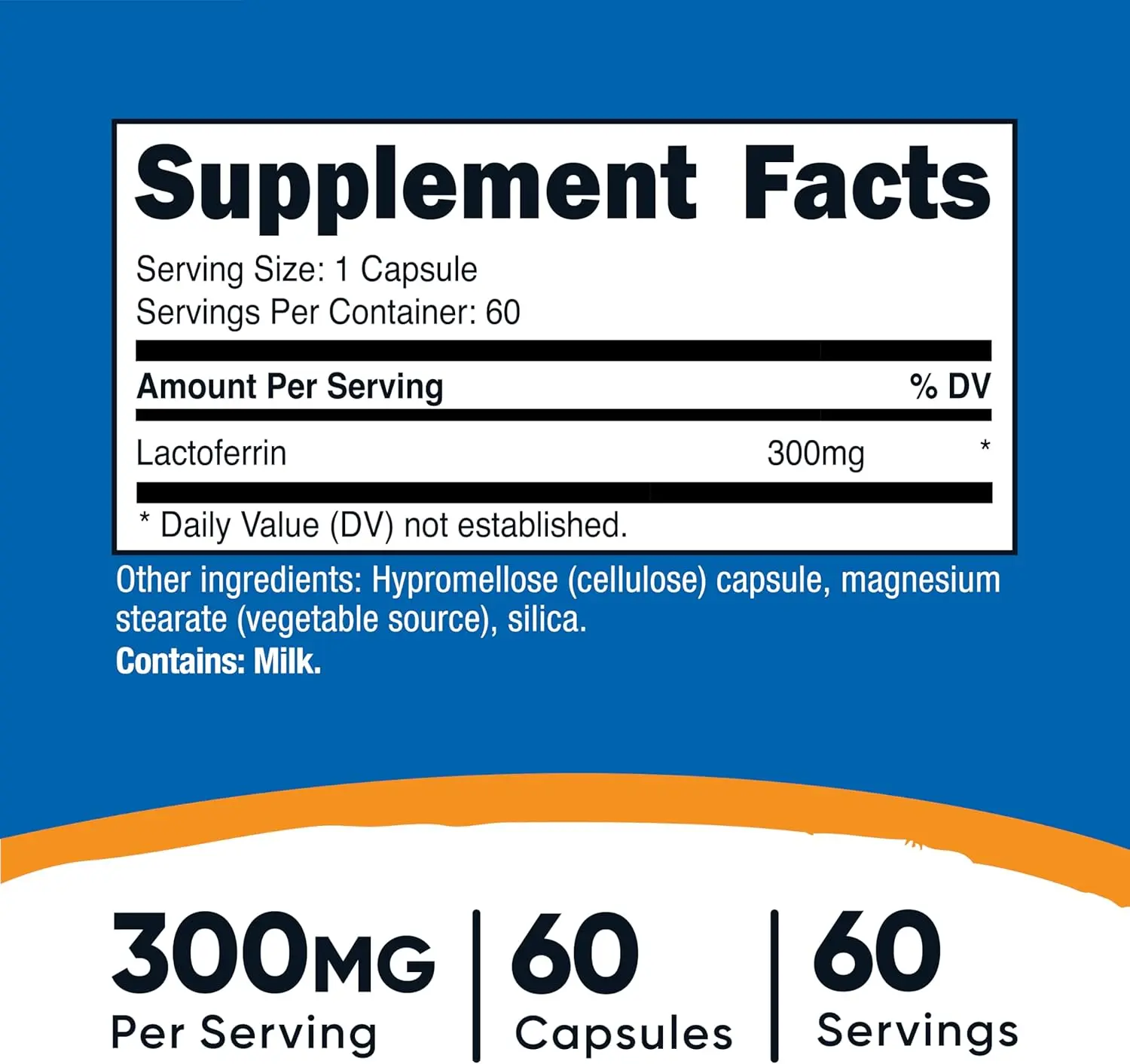 Nutricost Lactoferrin 300 mg Capsules